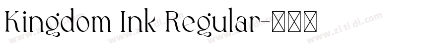 Kingdom Ink Regular字体转换